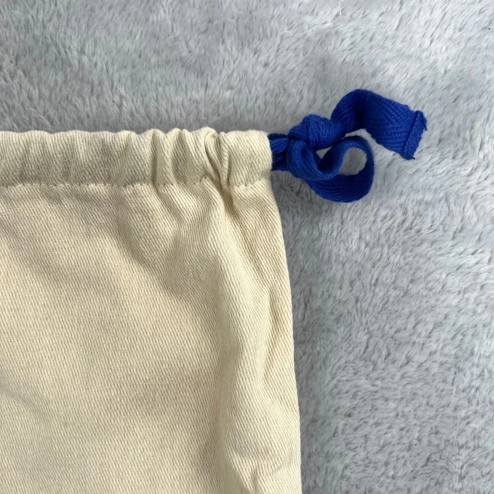 Louis Vuitton Original XL Drawstring Dust Bag 24x20 Cream Blue Luxury Storage